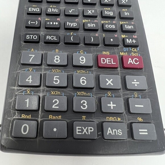 Casio fx-300W S-V.P.A.M. Scientific Calculator Solar Battery Case Tested Works - Picture 3 of 11